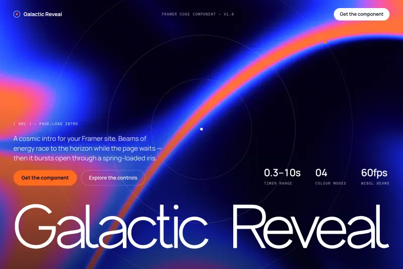 Galactic Reveal, Framer component
