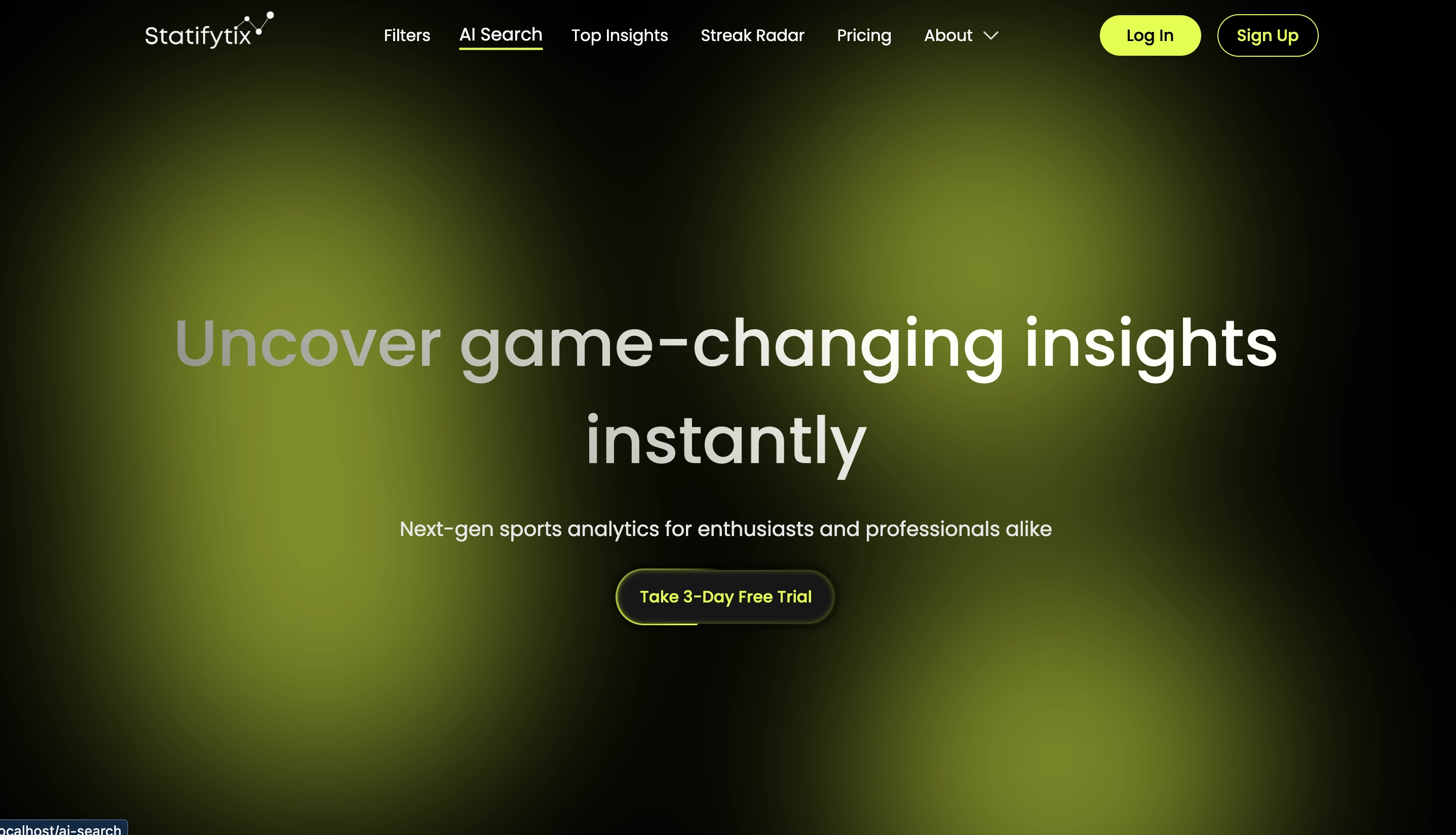 Statifytix — Sports · AI · 2024